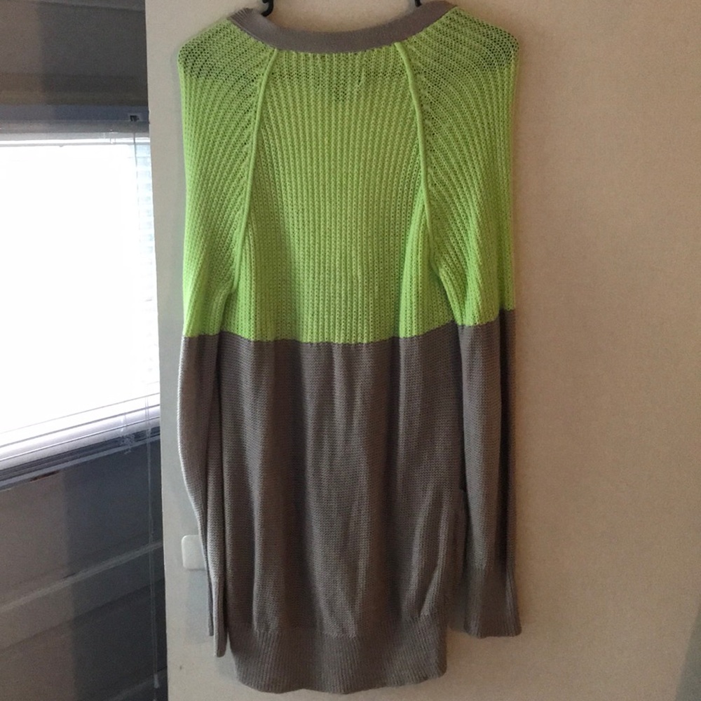 Neon/Tan Cardigan - Picture 3 of 3